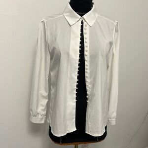 Unbranded white button down Size M